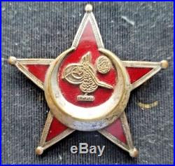 Original WW1 Ottoman Turkish Gallipoli Star Medal, Marked German Mfg B. B. & CO