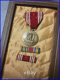 Original WW2 Antwerp Belgium Certificate Medal Ribbons Patches