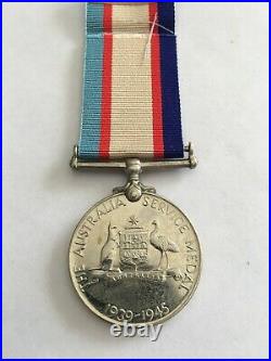 Original WW2 Australian Service Medal Maj. Gen E A Drake-Brockman