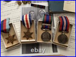 Original WW2 Complete Canadian Air Force Medal Group to Waddell