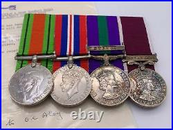 Original WW2, GSM and LSGC Grouping, W. O. Harris, 14/Women's Royal Army Corps