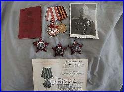 Original WW2 Order/Medal Group Liaison Officer 3rd Tank Army