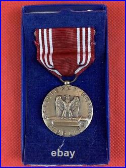Original WW2 US Named Good Conduct Medal Original Box 1944