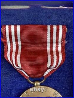 Original WW2 US Named Good Conduct Medal Original Box 1944