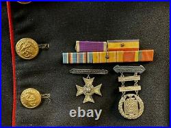 Original WW2 WWII USMC dress blue Uniform 6th Marine Division withMedals & Ribbons