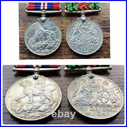 Original WW2 World War 2 1939 1945 Africa Stars King George Defence Medals RAF