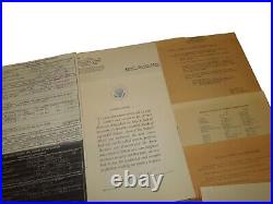 Original WWII Named 1st Infantry Division Document Paper & Medals Group Lot