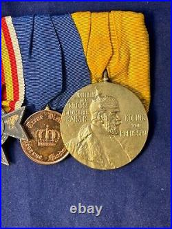 Original WWI German Four Place Medal Bar