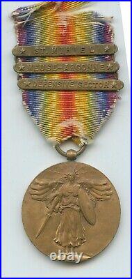 Original WWI Great War For Civilization Medal 3 Bars ER611