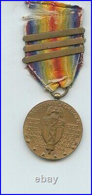 Original WWI Great War For Civilization Medal 3 Bars ER611