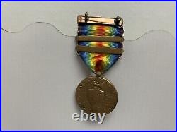 Original WWI US Victory Medal France Two Bar, Meuse-Argonne & Defensive Sector