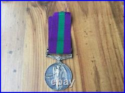 Original War Army General Service Medal malaya clasp, paperwork and box