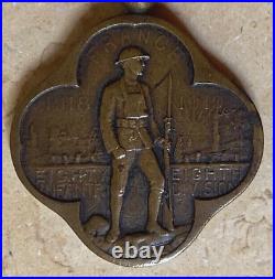 Original! Ww1 Us Army 88th Clover Leaf Division France 1918-1919 Medal