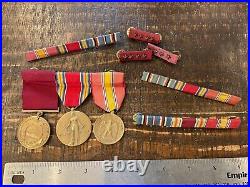 Original Wwii Usn Woman Waves Medals / Ribbons Named