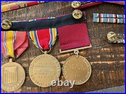 Original Wwii Usn Woman Waves Medals / Ribbons Named