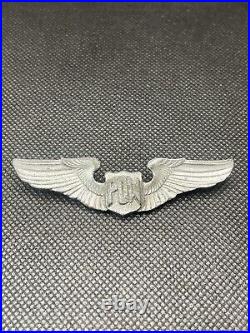 Original Wwii Ww2 U. S. American Military Pilot's Pow Wings Camp Made