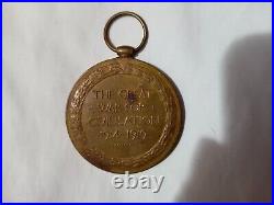 Original vintage The Victory Medal Bronze disk, 36mm diameter