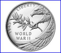 PRESALE End of World War II 75th Anniversary Silver Medal Coin RARE