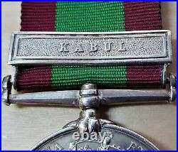 PRE WW1 BRITISH ARMY AFGHANISTAN MEDAL WITH CLASP KABUL PTE LYNCH 9th REGIMENT