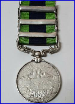 Pack Battery 1908 British India Army General Service Medal 3 Bar Ww1 Ww2