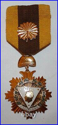 Philippines Knight of the Order of Rizal Breast Badge Medal in Gilt & Enamel