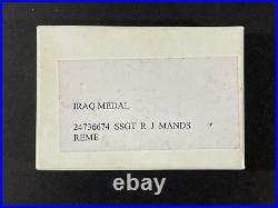 Post WW2 British, Iraq Medal (Op Telic), Boxed as Issued, SSGT REME