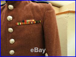Post WW2 Military London Scottish Kilt Hodden Grey Uniform Medal Bars 8th (5317)