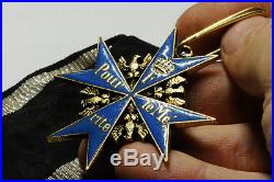 Pour le Merite Imperial German Knights Cross Blue Max Medal WW I TOP
