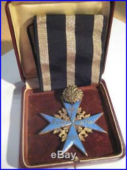 Pour le Merite and oak leaves marker 800 highest prussia combat medal WW I pilot