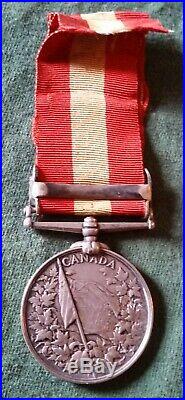 Pre-WW1 Canadian General Service Medal-Fenian Raids-4th Chasseurs