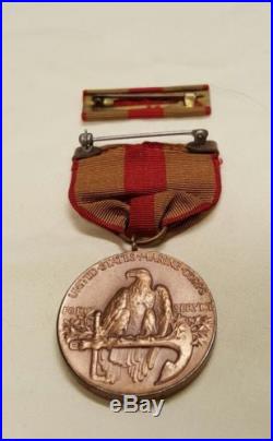 Pre WW2 USMC Expeditionary Medal Numbered Minty Very Rare