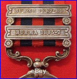 Pre Ww1 British 2 Bar 1854 India General Service Medal War 1st Bn Rifle Brigade
