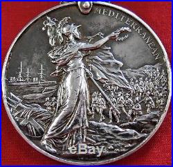 Pre Ww1 British Army Boer War Queens Mediterranean Medal West Yorkshire Militia