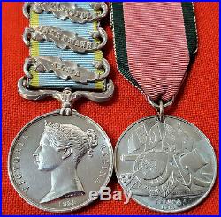 Pre Ww1 British Army Crimean War & Turkish Award Medal Group O'brien 7th Foot