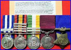 Pre Ww1 British Army Egypt & Boer War Medal Group Only 37 Clasp Gemaizah Ramc