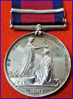 Pre Ww1 British Military General Service Medal G. Fletcher 3rd Dragoon Guards