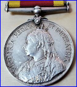 Pre Ww1 British Navy China Medal 1900 A. B. G. Sowden Hms Humber Boxer Rebellion