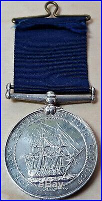 Pre Ww1 British Navy Long Service Good Conduct Medal Stoker Johnson Hms Fearless