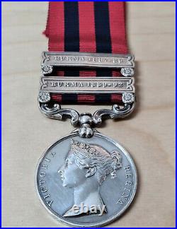 Pre Ww1 India General Service Medal 1521 Drummer Tyte 1st Hampshire Regiment