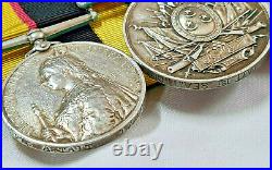 Pre Ww1 Sudan & Boer War Medal Group 4398 Tait Seaforth Highlanderes Crete Malta