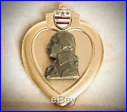 Purple Heart Medal With Box Case World War 2 Military WW2 Vintage America U. S. A