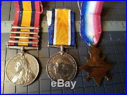 Queen Victoria South Africa Boer War Medal+war Medal +ww1 Star Same Solider