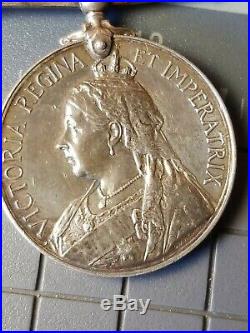Queen Victoria South Africa Boer War Medal+war Medal +ww1 Star Same Solider