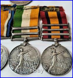 Queens Kings South Africa & Ww1 Medals Group 4587 Sgt W Axtell 12th Lancers Asc