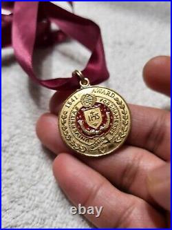RARE 10K Gold-1841 Medal Award Celebrate Fordham's Longtime Support Staff-11.79g
