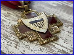 RARE American Society of Military Surgeons Gold Medal BB&B Bailey Banks Biddle