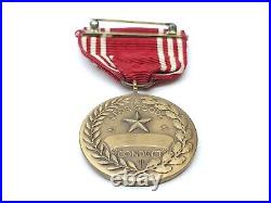 RARE CORO Ring Top Boxed WWII Army GOOD CONDUCT Medal & Ribbon Bar