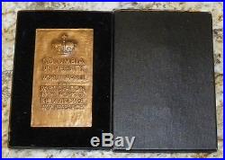 RARE Columbia University World War II War Research Service Medal named and Boxed