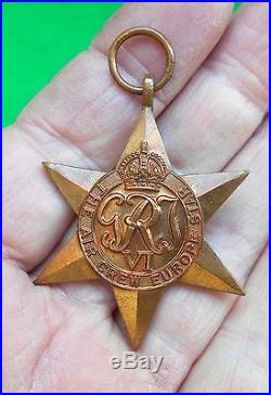 RARE Genuine Original WW2 AIR CREW EUROPE Star medal RAF