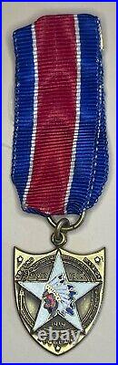 RARE ORIGINAL MINIATURE WW1 USMC VETERAN MEDAL 2nd DIVISION REGULARS